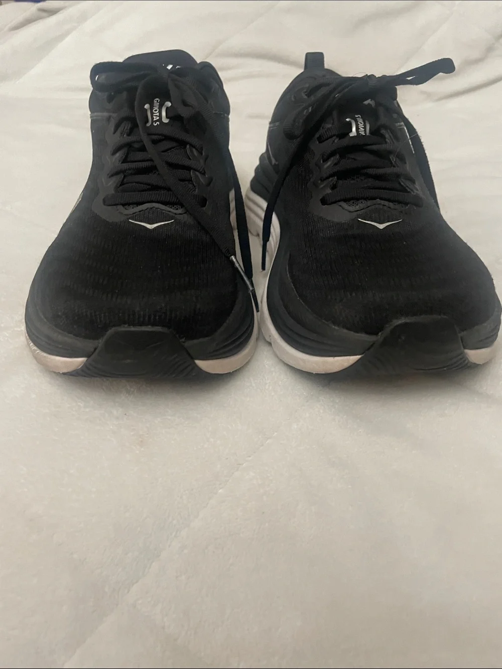 Hoka Gaviota 5 Black with White Logo